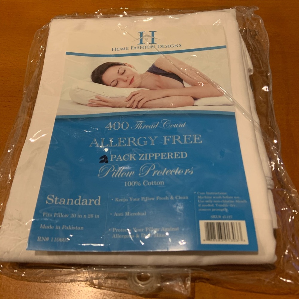 NWT Allergy Free 2pack pillow protectors